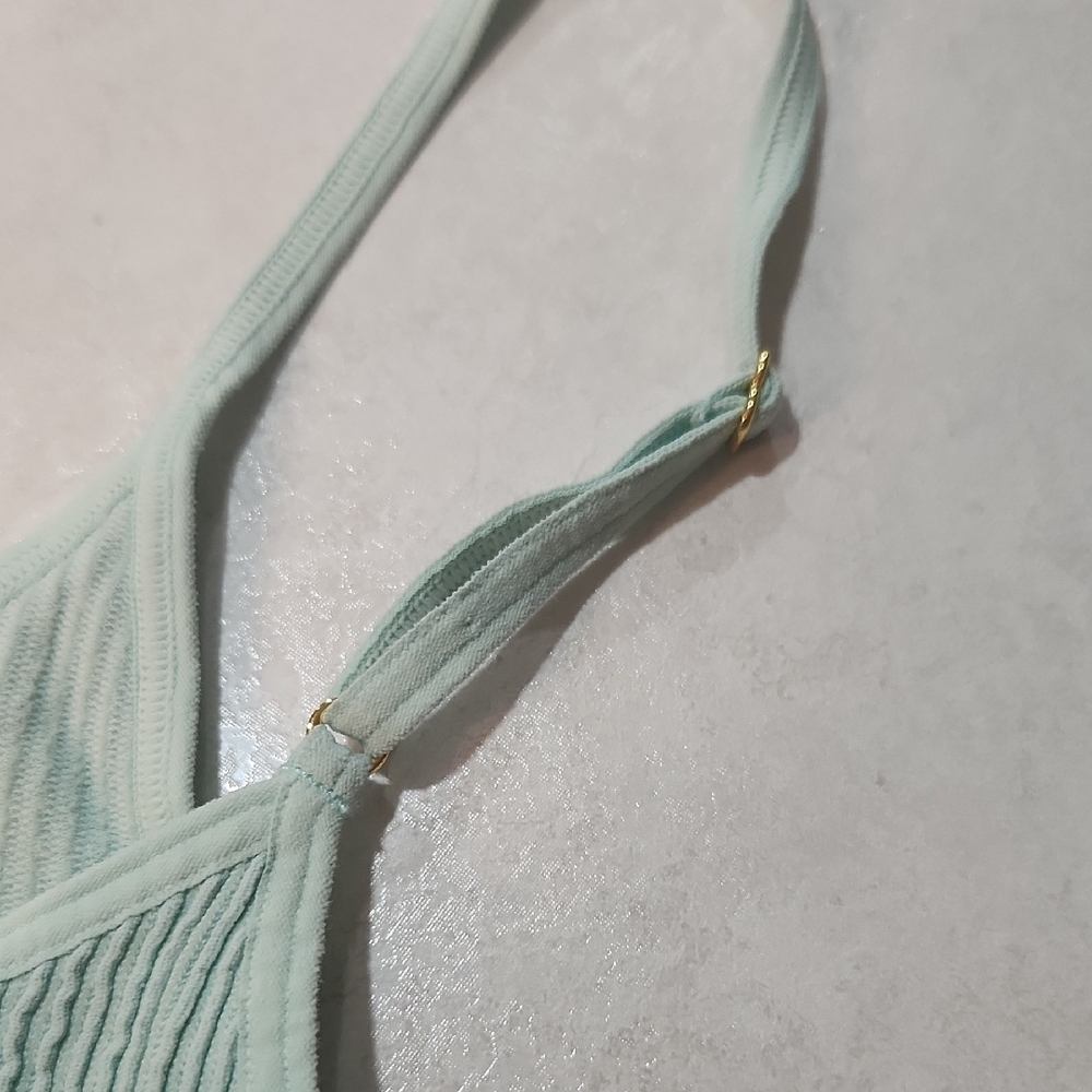 Free People Green Ribbed Bra - Picture 5 of 6